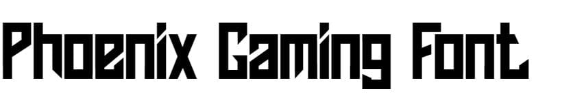 Phoenix Gaming Font free download