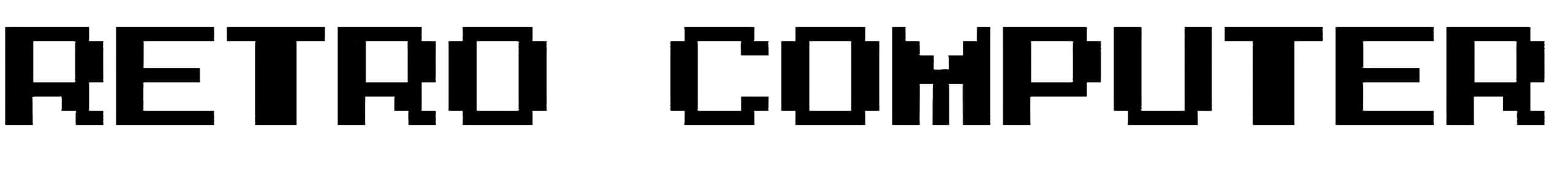 Retro Computer font download