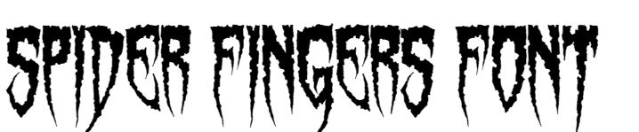 Spider Fingers Font download