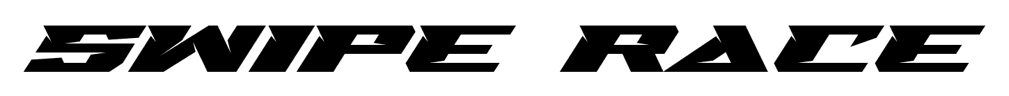 Swipe Race font free download
