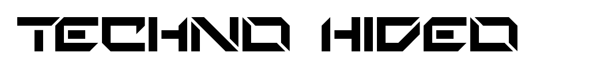 Techno Hideo font free download