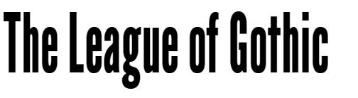 The League of Gothic Font free Download