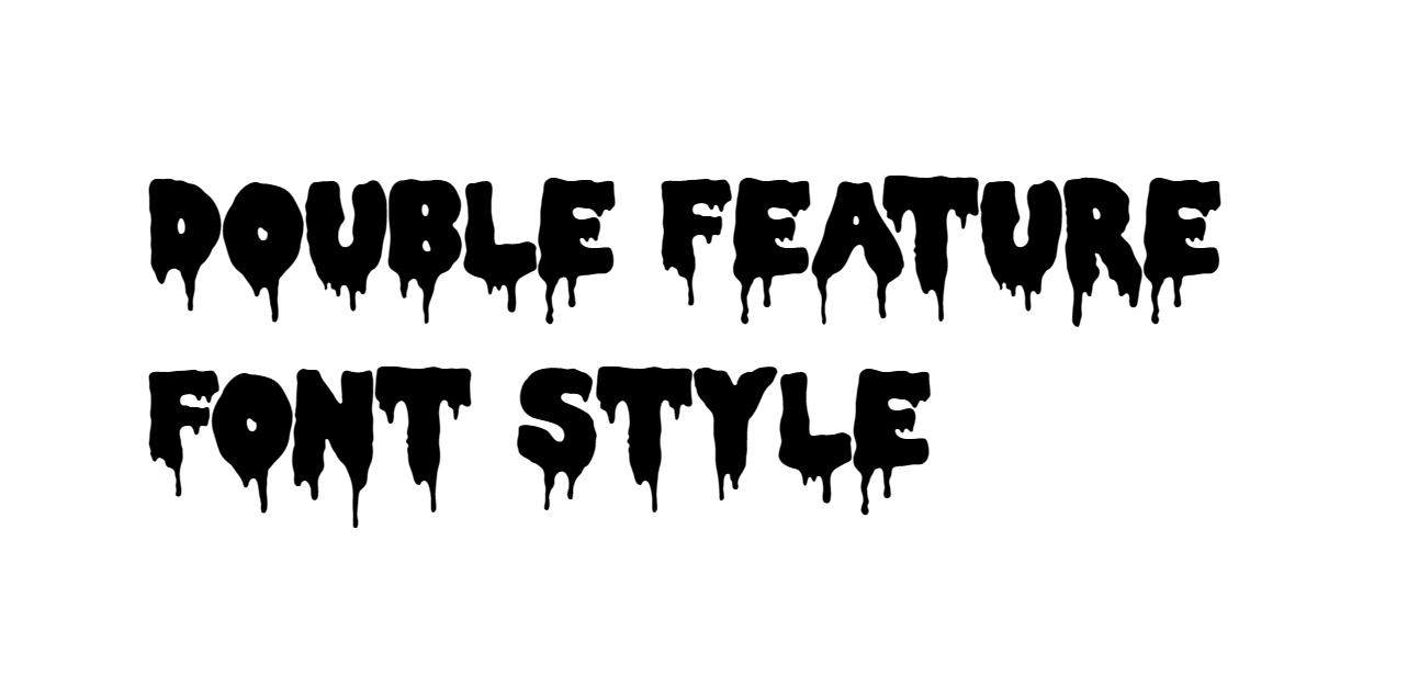 Double Feature Font Download