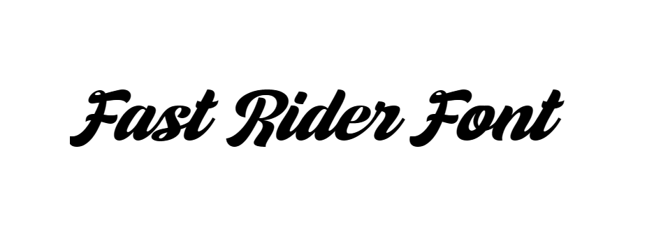 Good Rider Font Fast Rider Font | DafontStyle