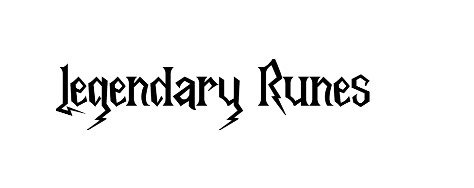 Legendary Runes font | DafontStyle