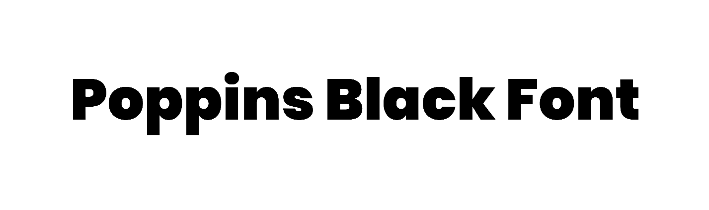 Poppins Black Font free download