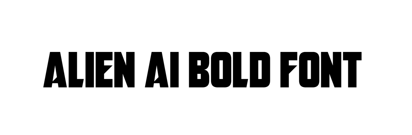 Alien AI bold font free download