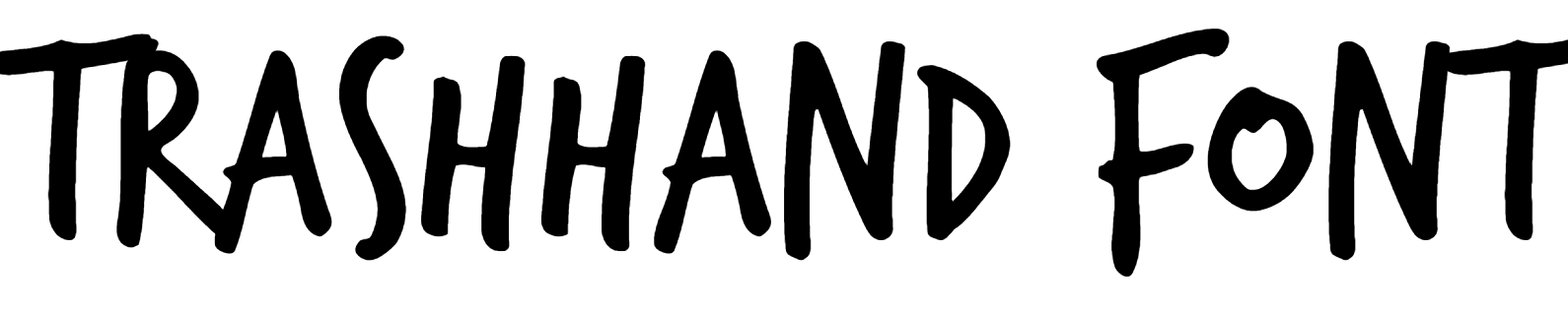 TrashHand Font download Trash Hand Font