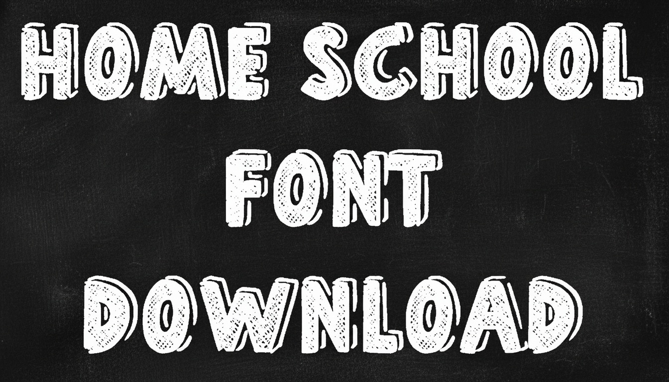 Home School Font Download
