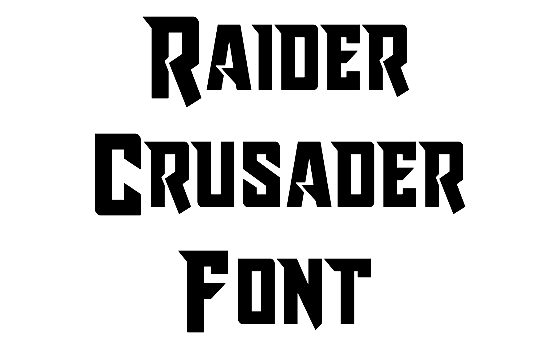 Raider Crusader Font | DafontStyle