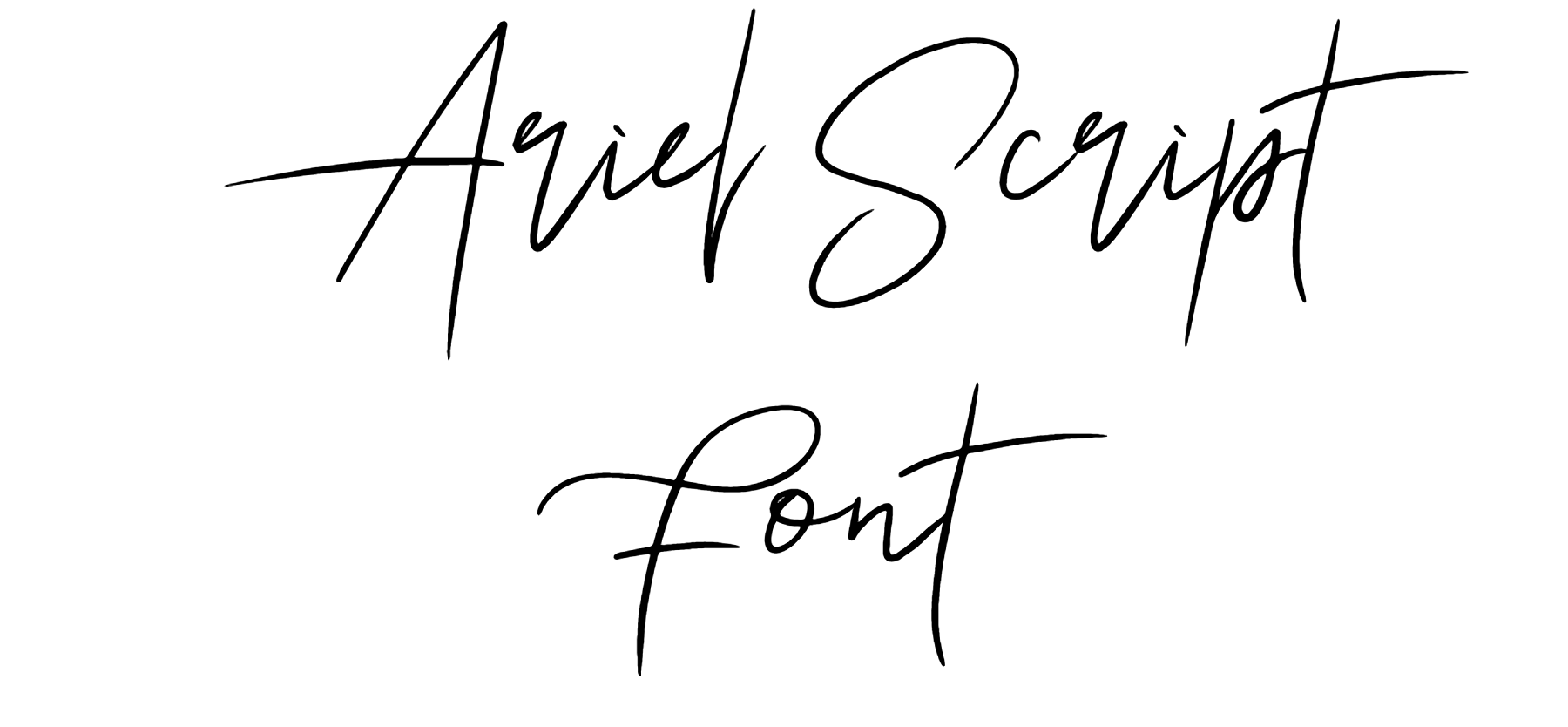 Ariel Script Font Download