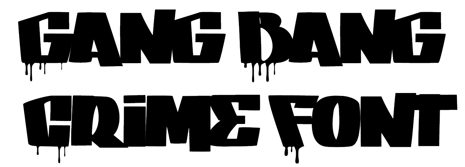 Gang Bang Crime Font | DafontStyle