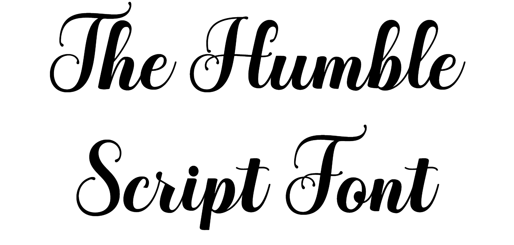 The Humble Script Font | DafontStyle