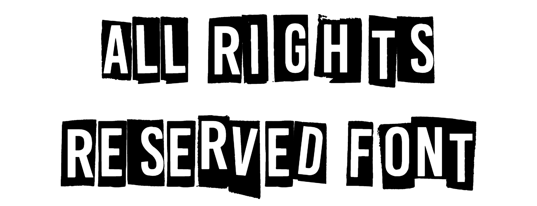 All Rights Reserved Font Download