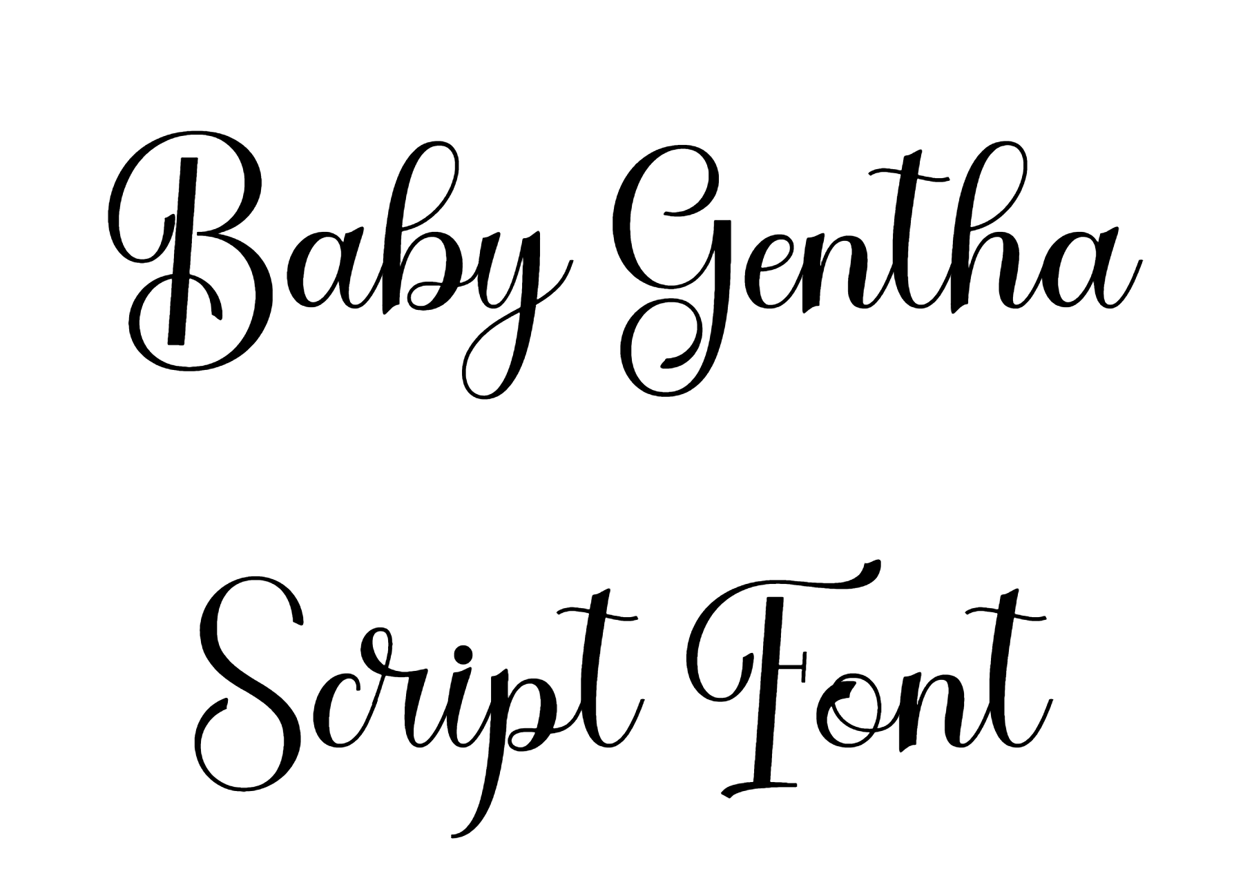 Baby Gentha Script Font | DafontStyle