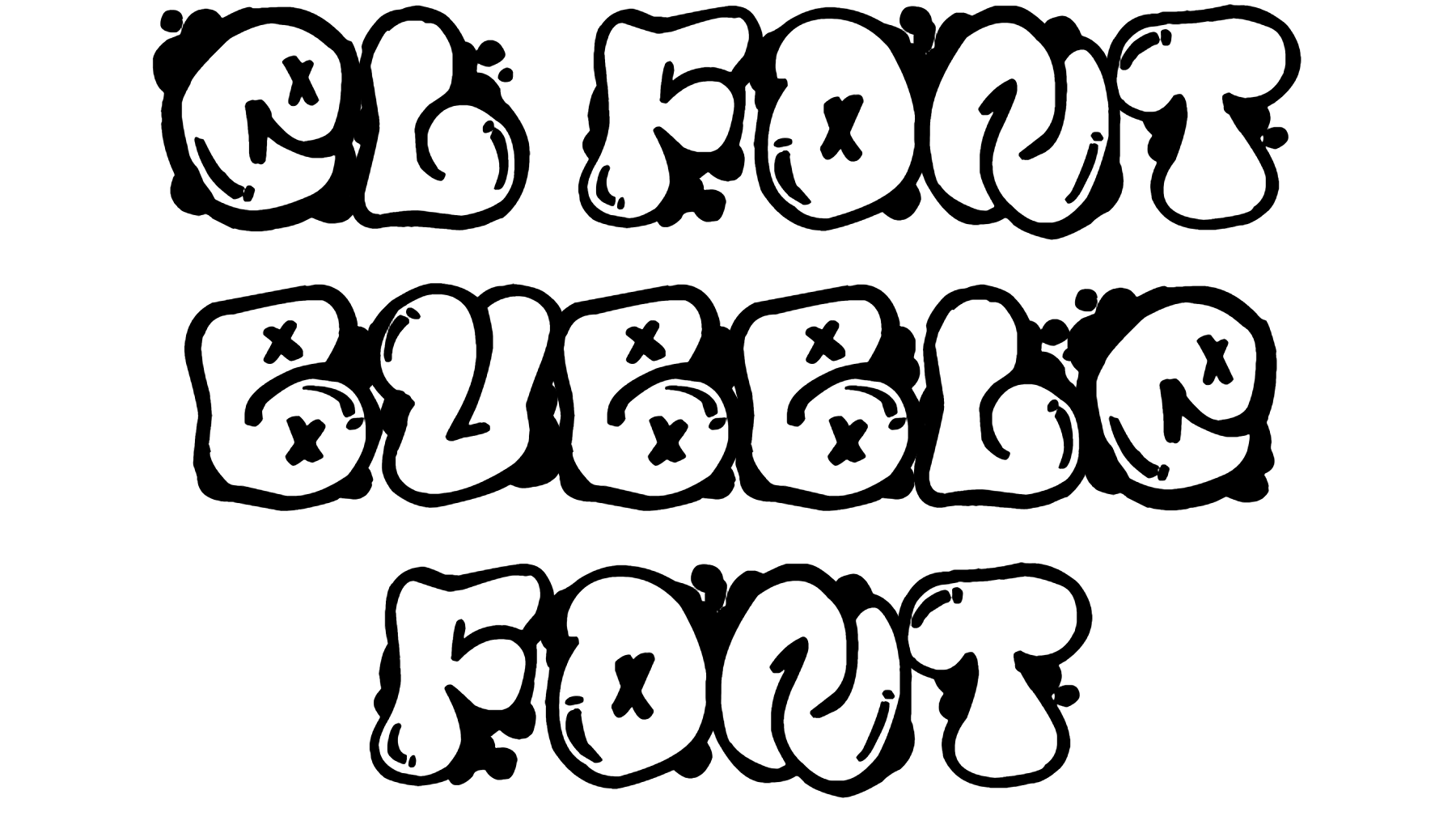 El Font Bubble Font Download, #El&Font Bubble