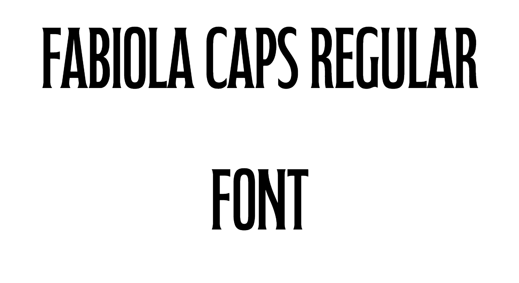 Fabiola Caps Regular Font | DafontStyle