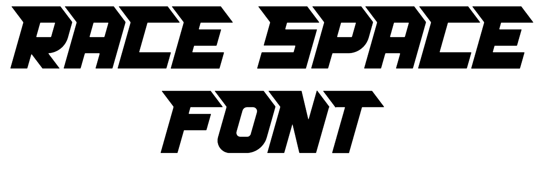 Race Space Font free Download