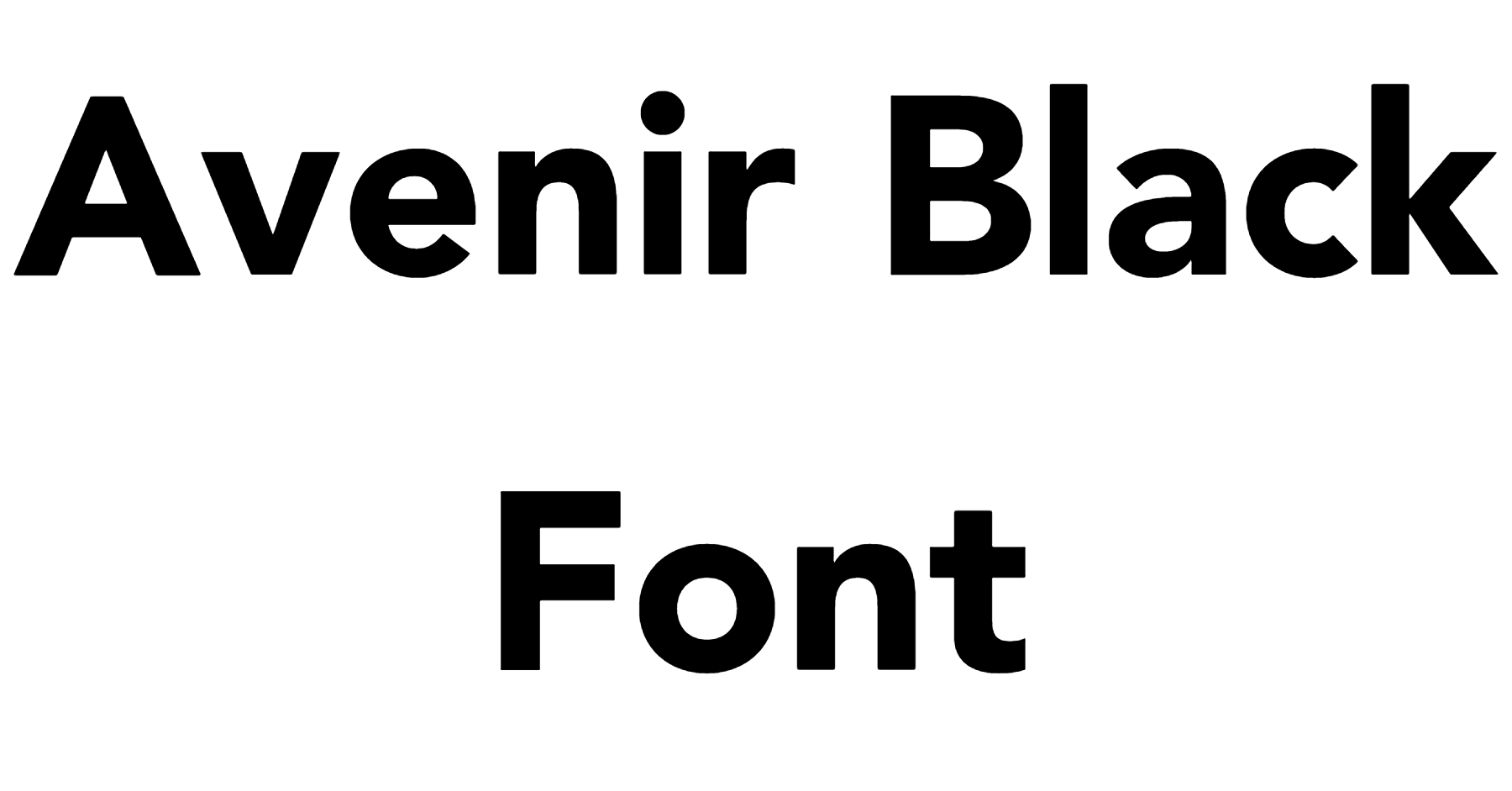 Avenir Black Font Download