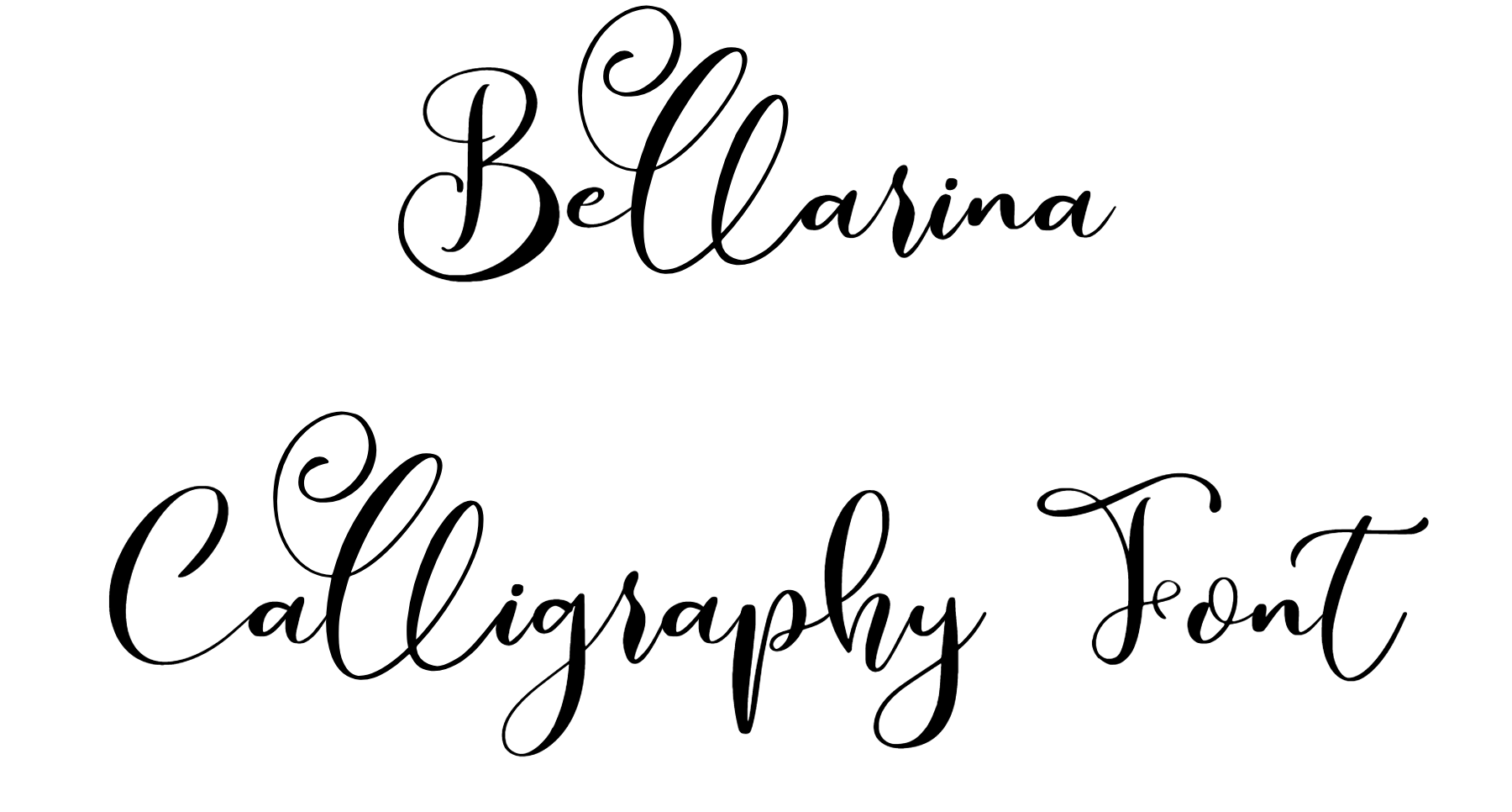 Bellarina Calligraphy Font | DafontStyle