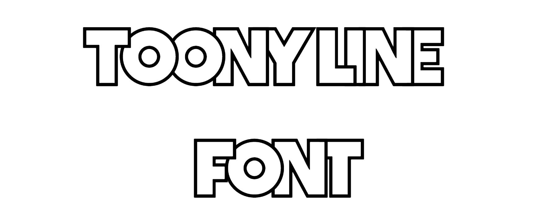 Toony Line Font | DafontStyle