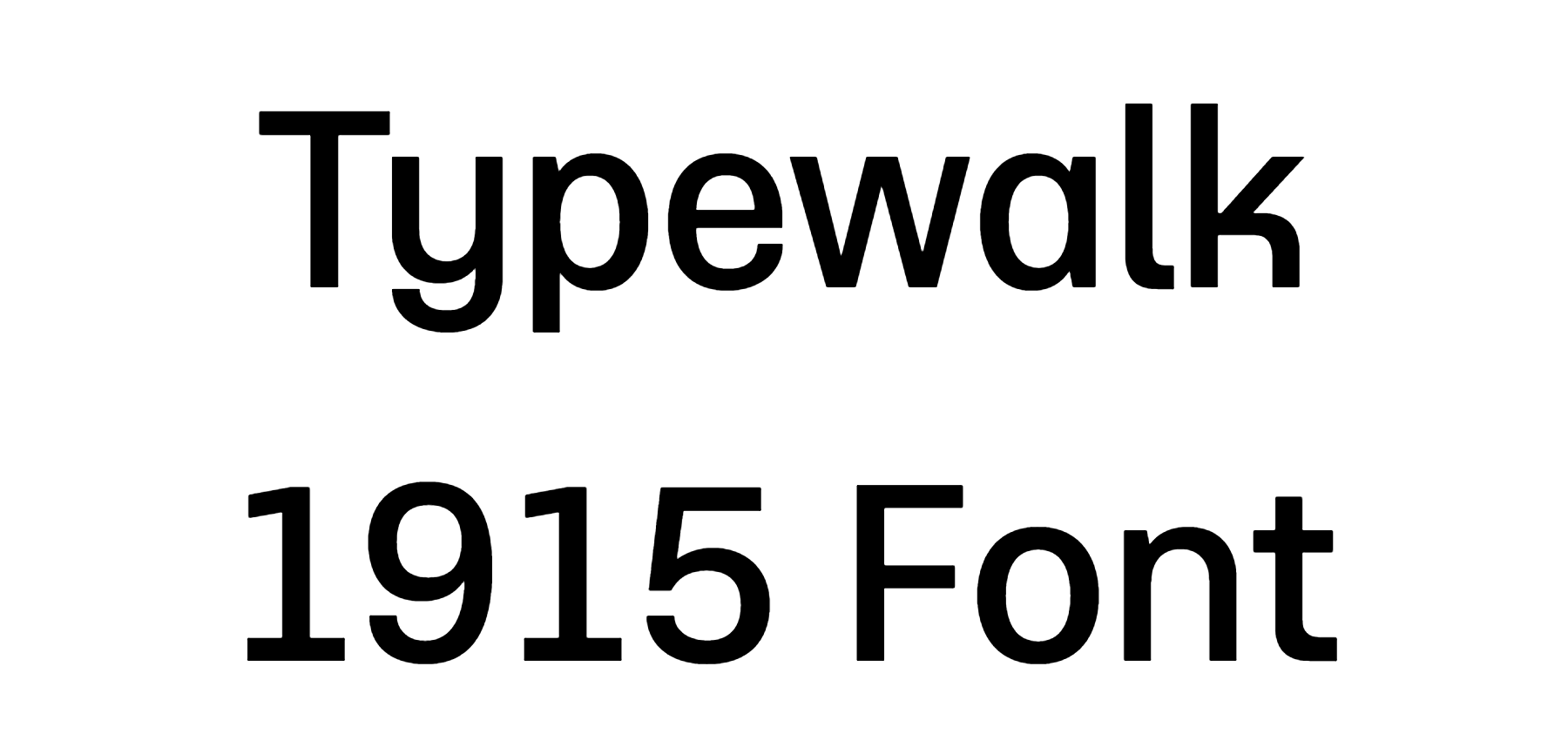 Typewalk 1915 Font free Download