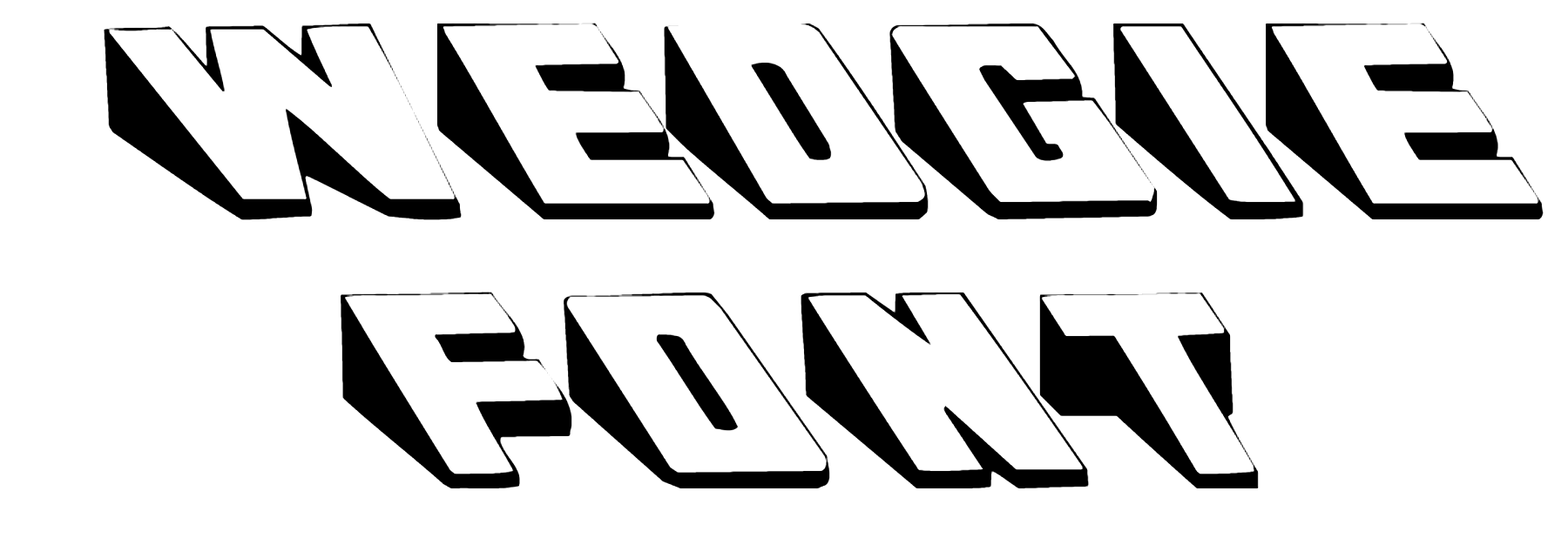 Wedgie Font Download, #triangle