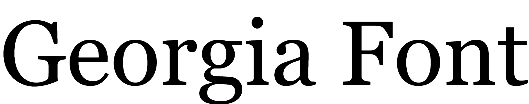 Georgia Font | DafontStyle