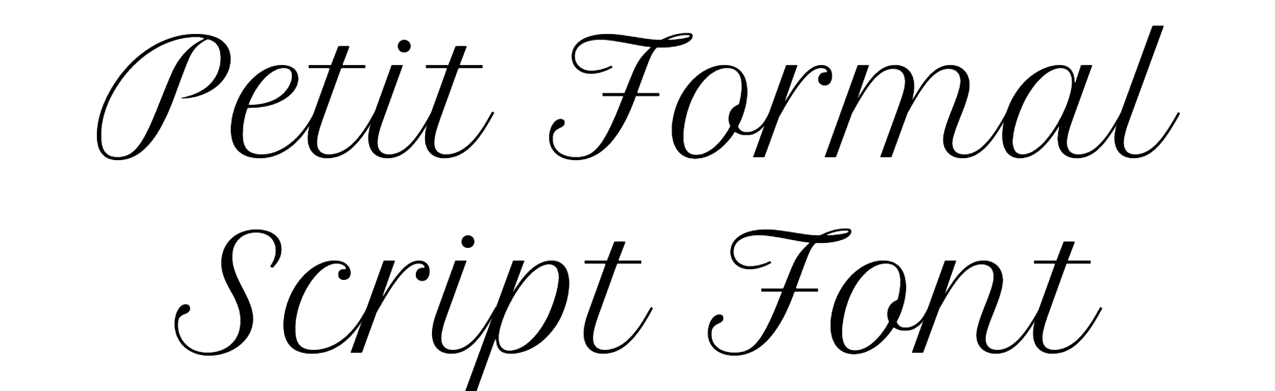 Petit Formal Script Font | DafontStyle
