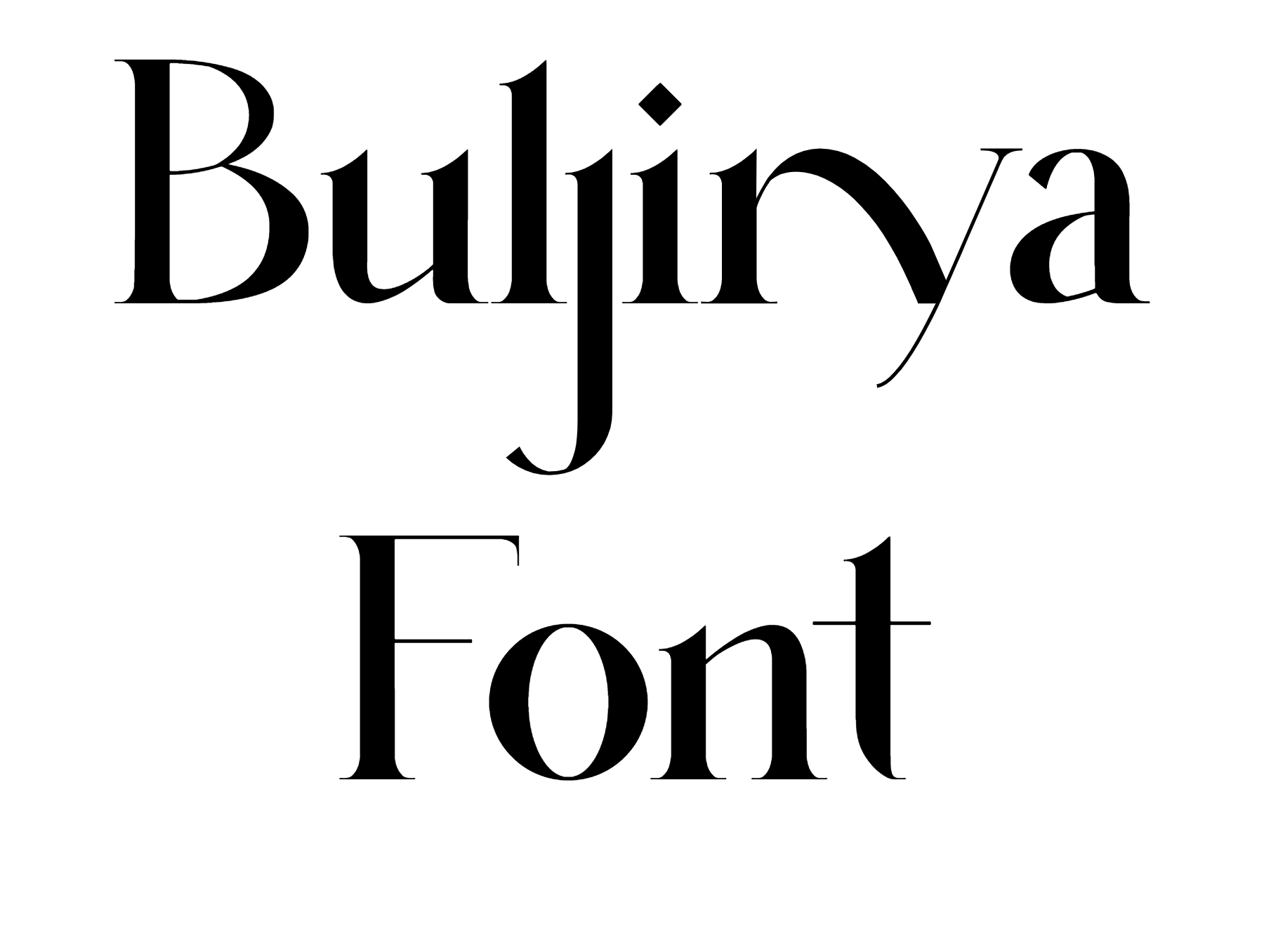 Buljirya Font Download