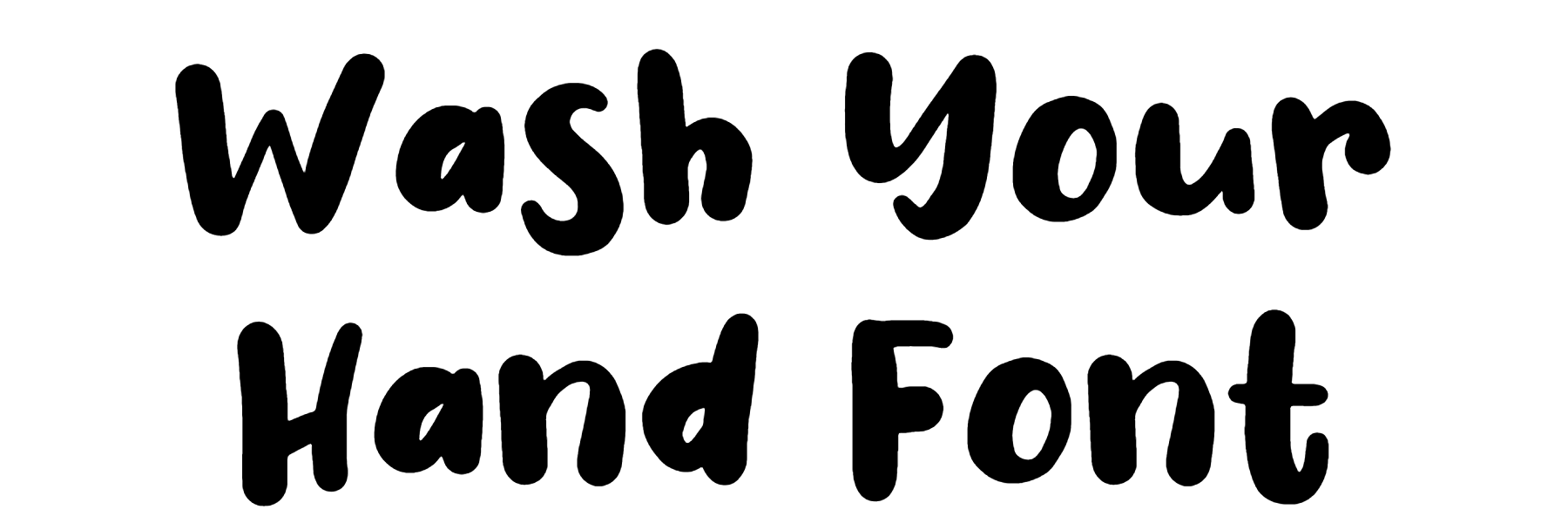 Wash Your Hand Font Download
