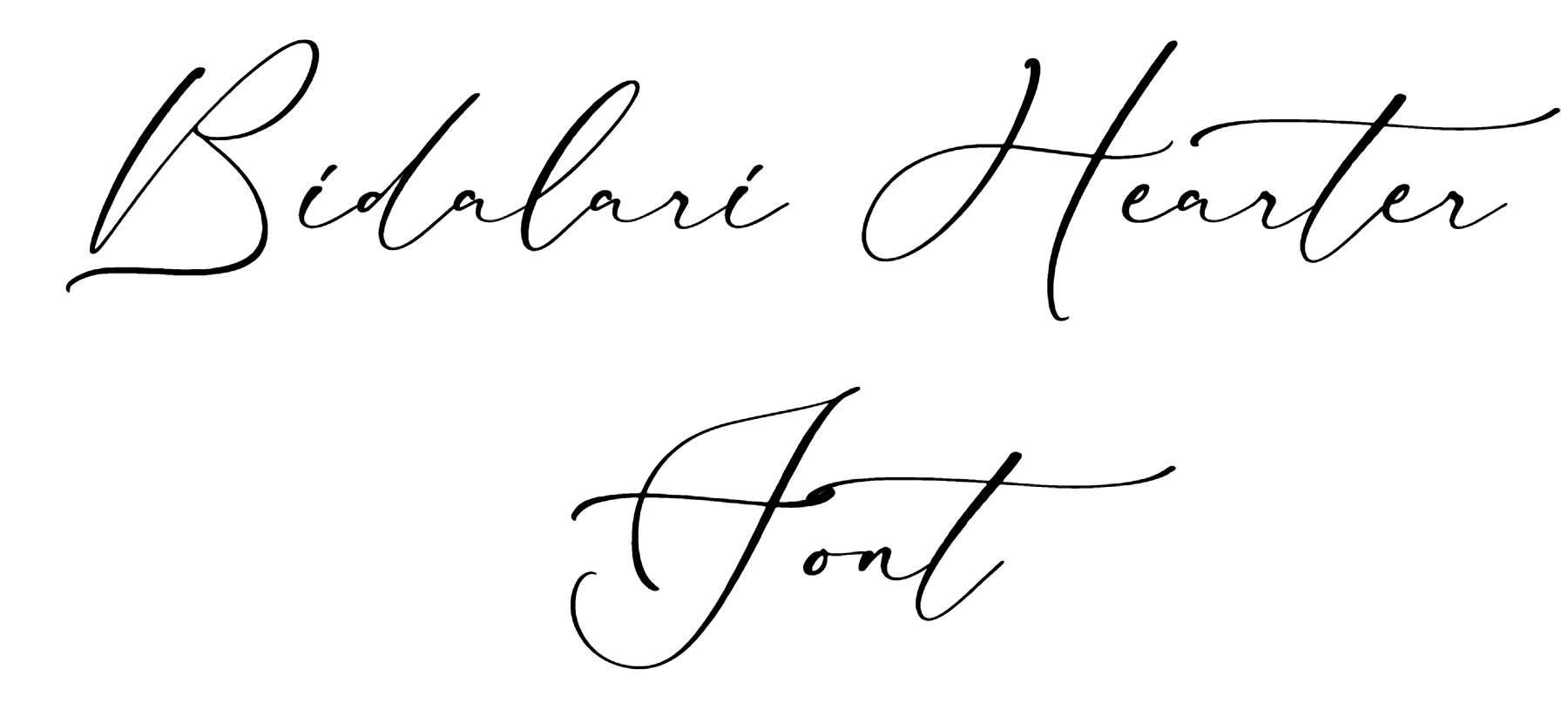 Bidalari Hearter Font Download