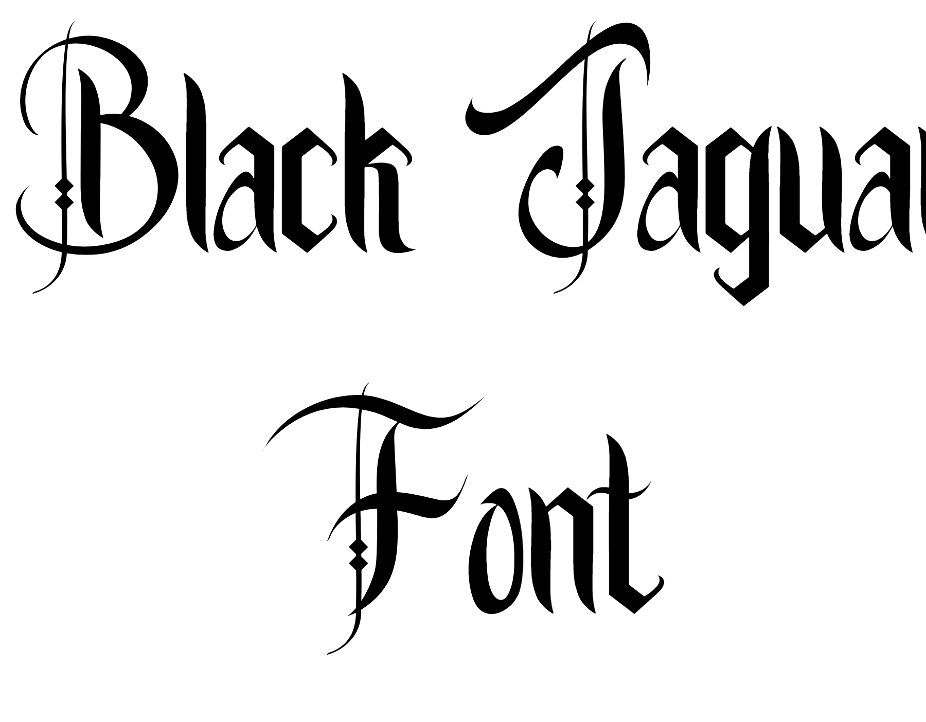 Black Jaguar Font free Download