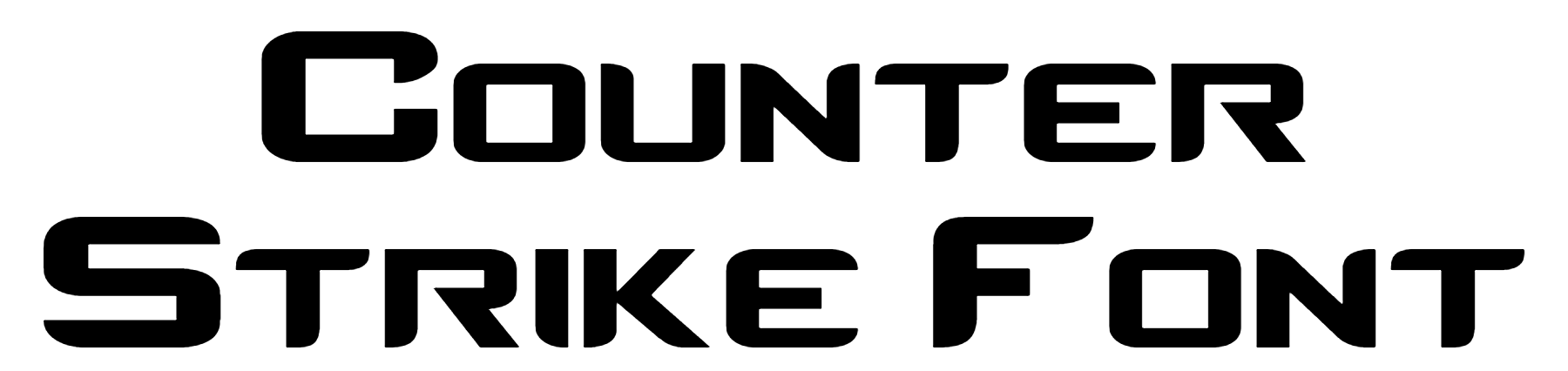 Counter Strike Font | DafontStyle