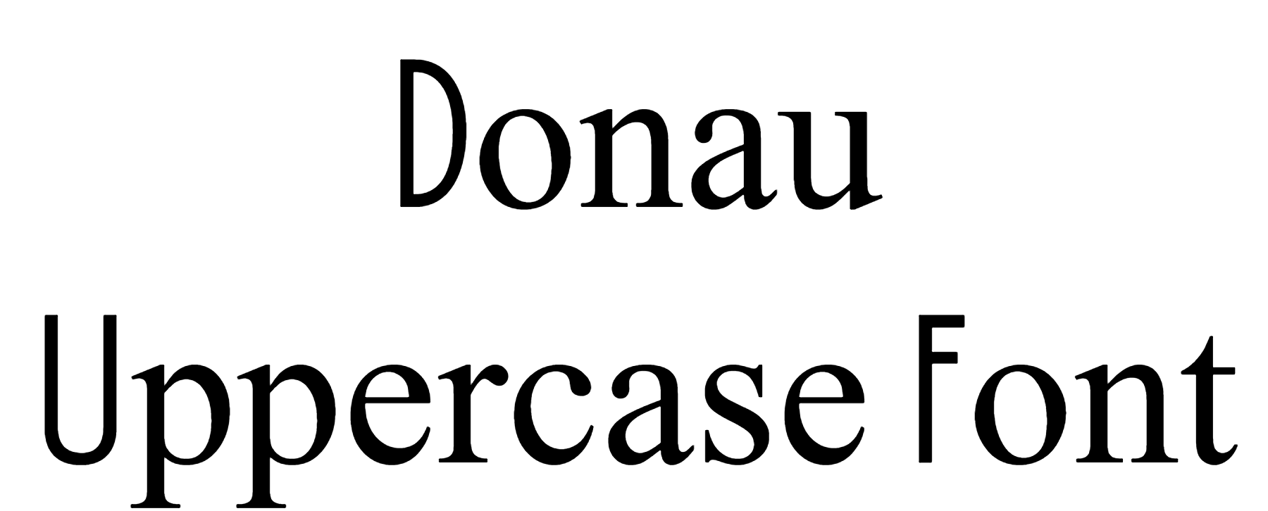 Donau Uppercase Font Download