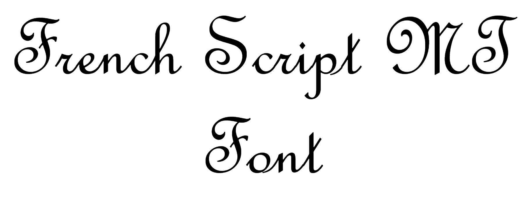 French Script MT Font | DafontStyle