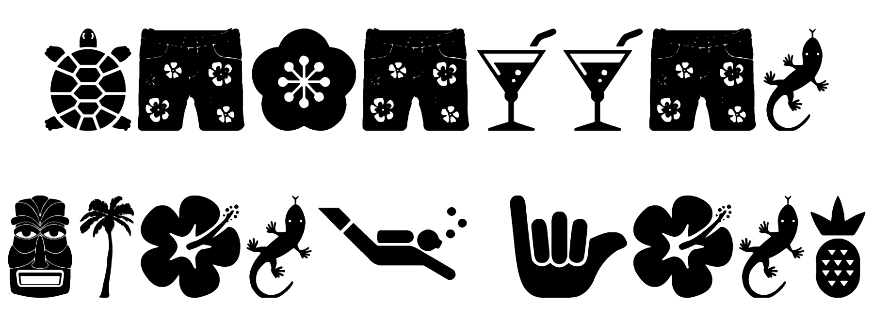 Hawaiian Icons Font Download