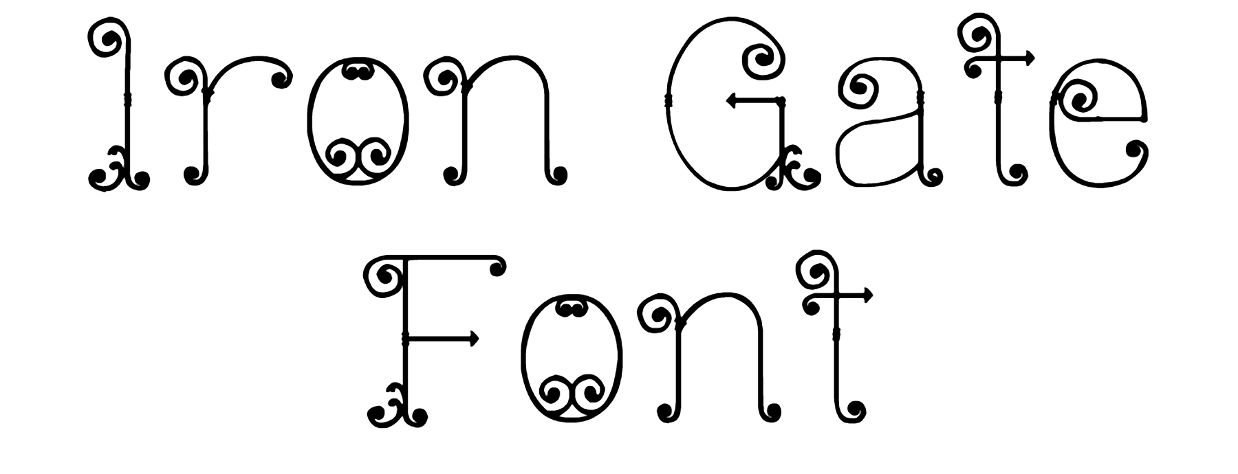 Iron Gate Font | DafontStyle