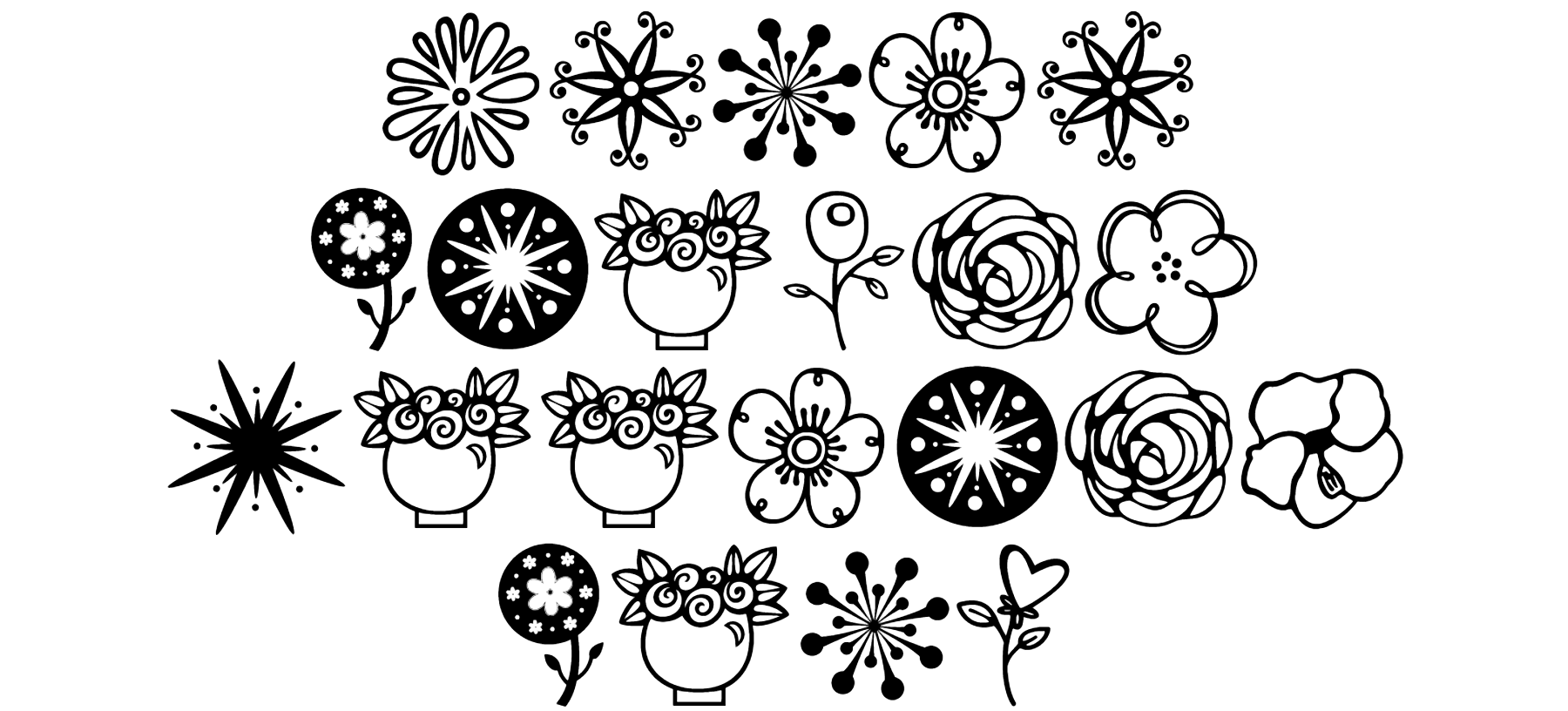 Janda Flower Doodles Font Download