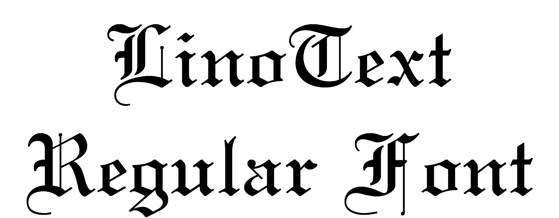 LinoText Regular Font Download