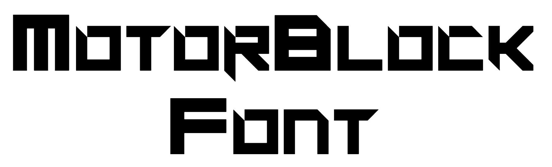 MotorBlock Font Download