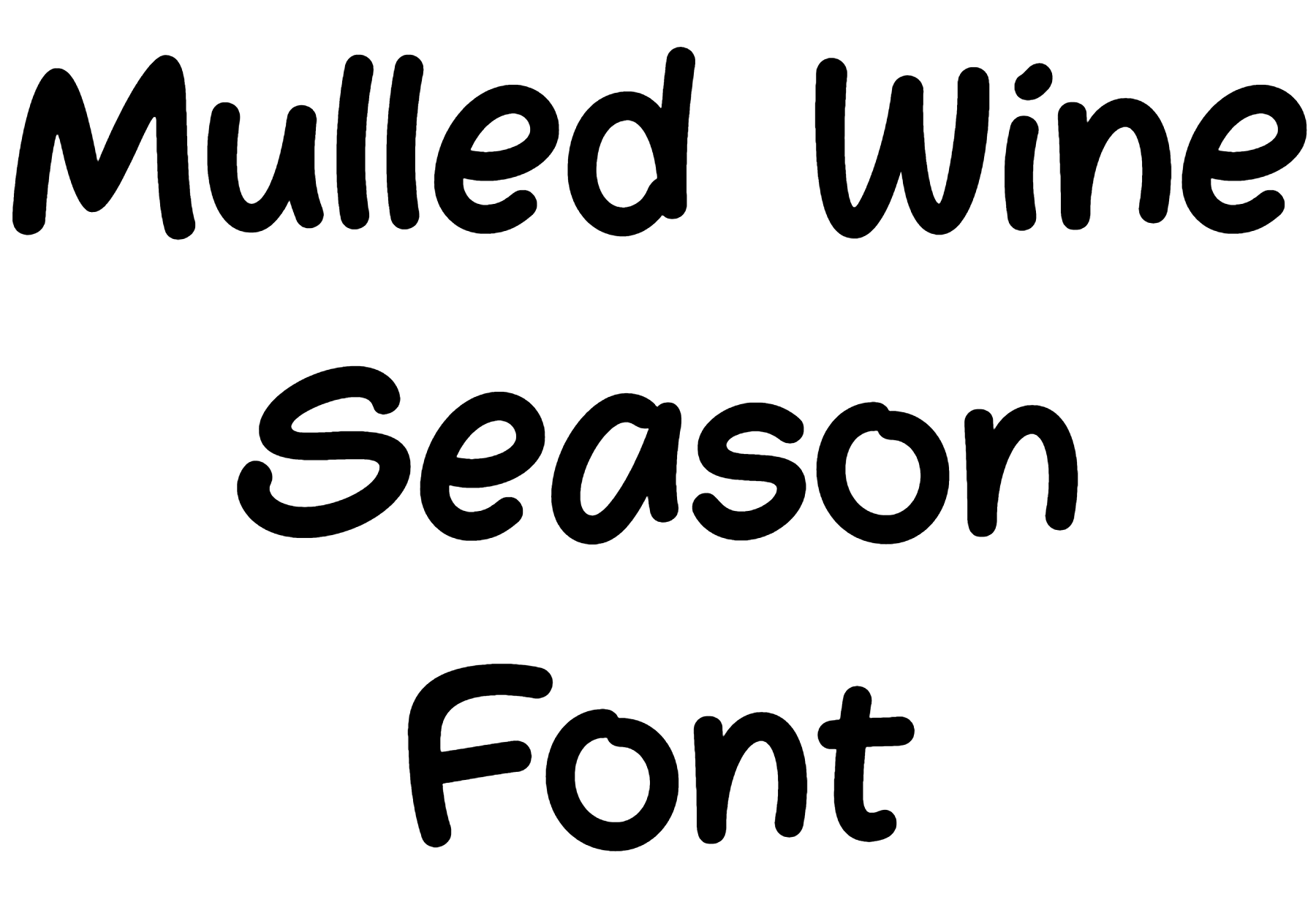 Mulled Wine Season Font Download
