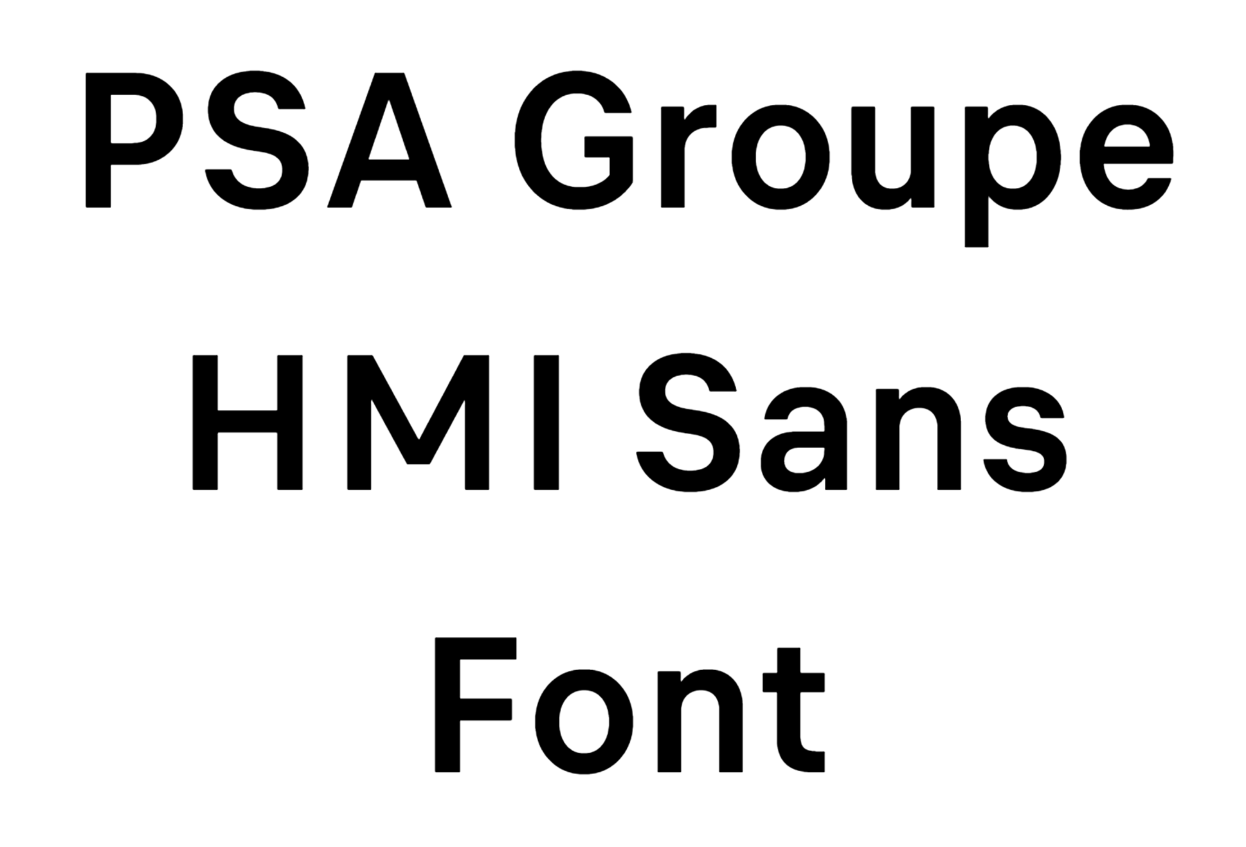 PSA Groupe HMI Sans Font | DafontStyle