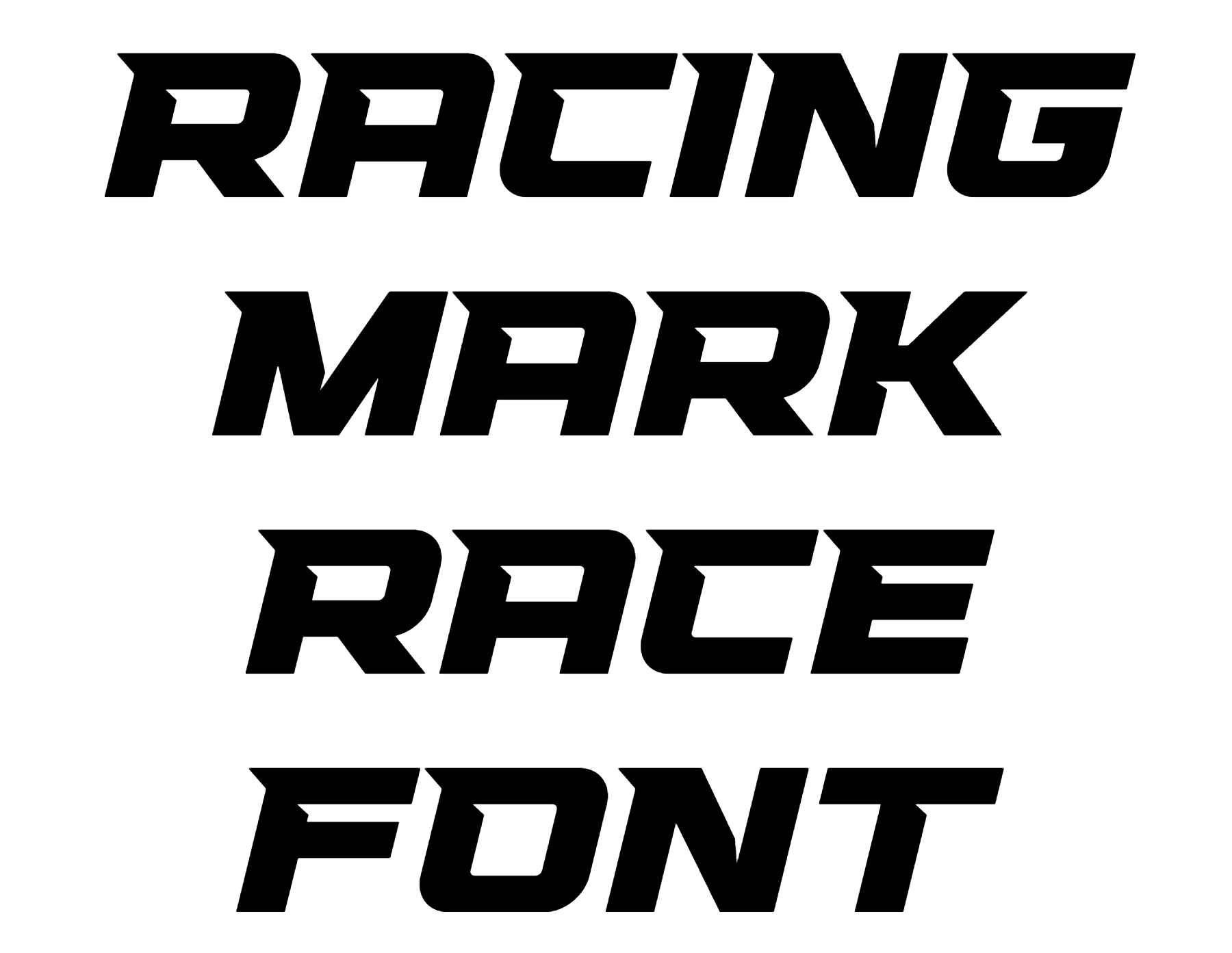 Tank Racing Font Racing Mark Race Font | DafontStyle