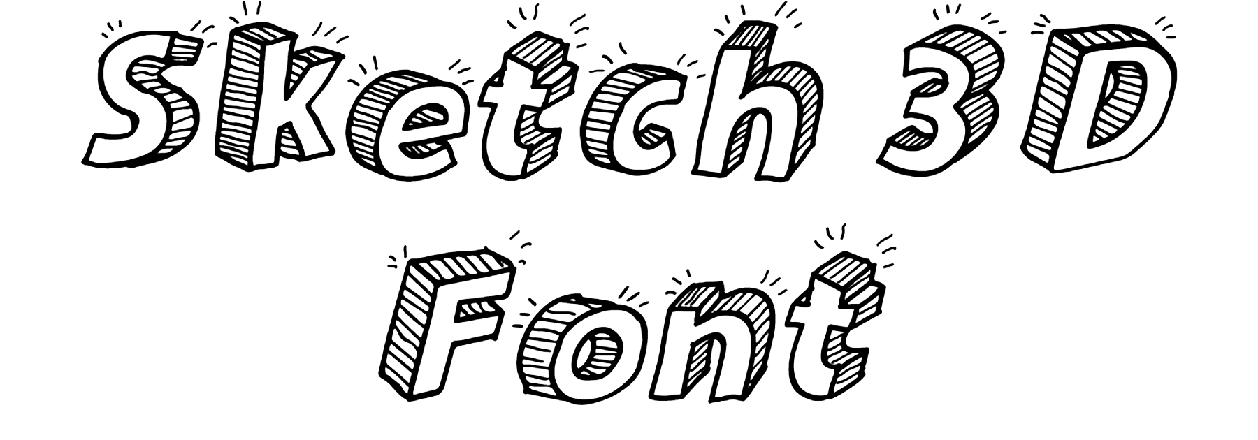 Sketch 3D Font Download