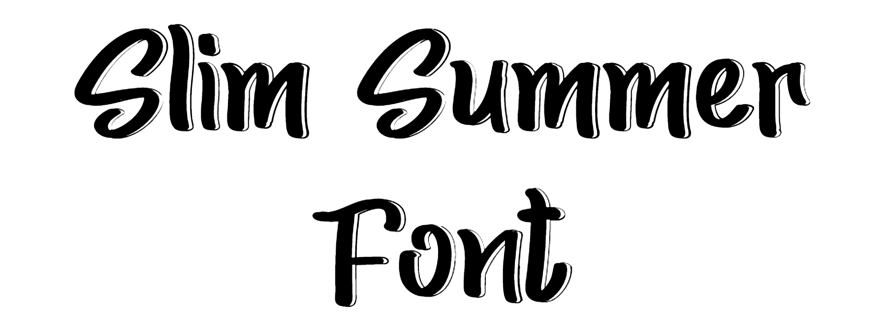 Slim Summer Font Download
