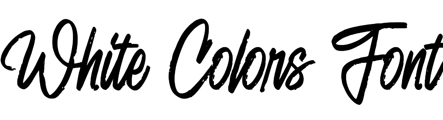 White Colors Font Download