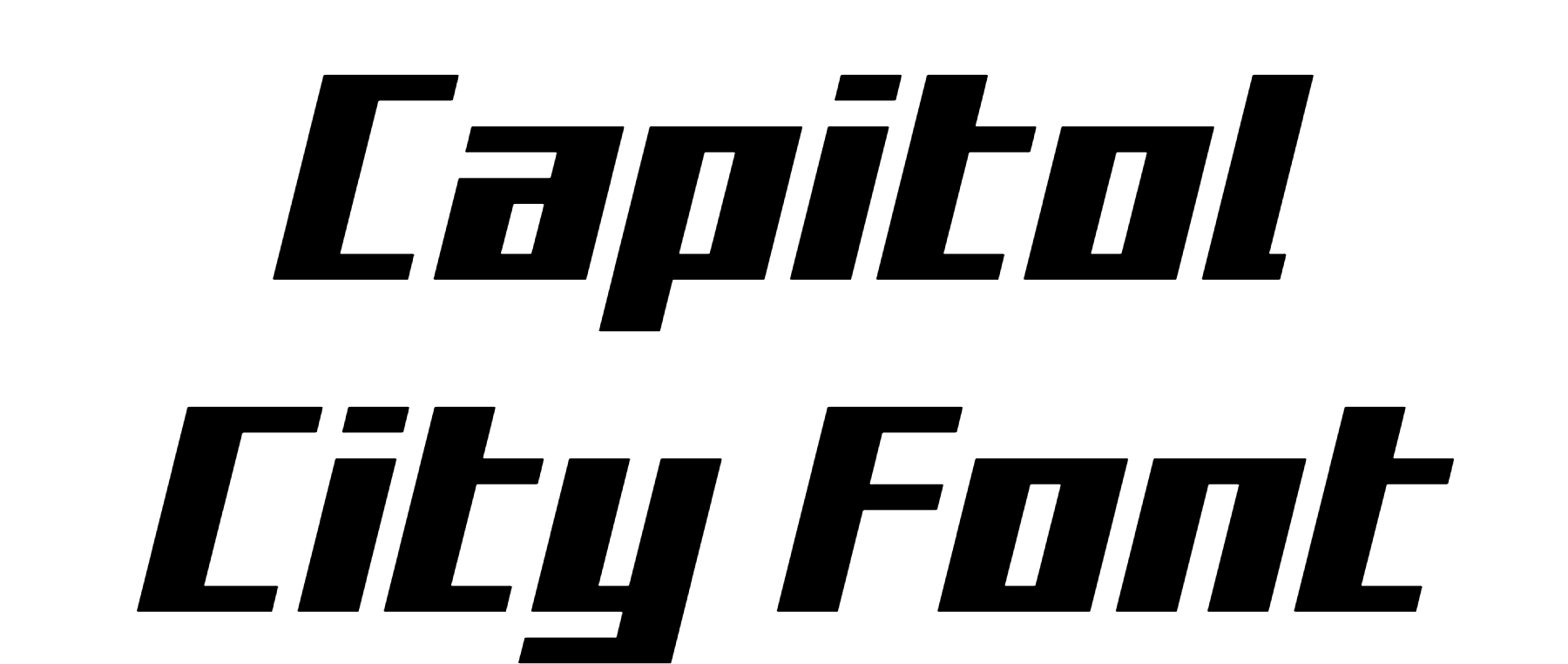 Capitol City Font Download