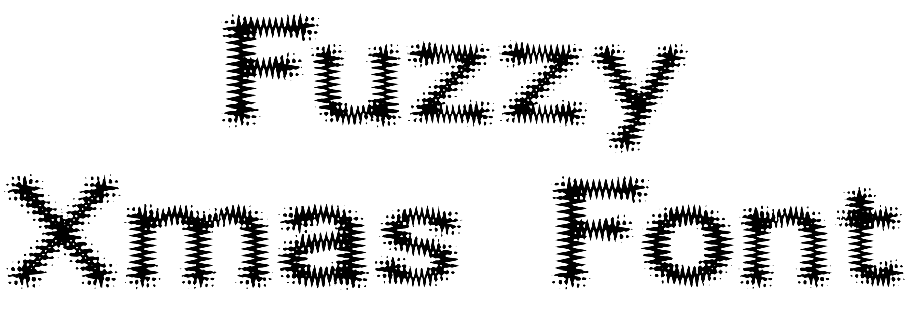 Fuzzy Xmas Font Download