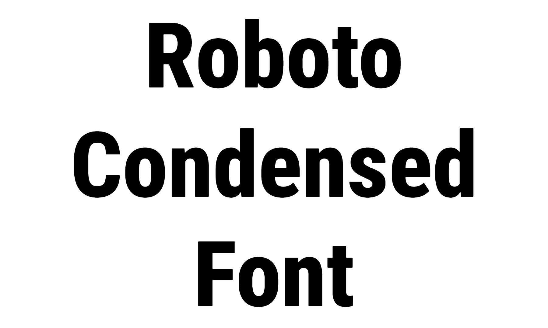 Roboto Condensed Font free Download